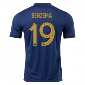 Maillot de Foot France Benzema 19 Domicile Coupe du monde 2022